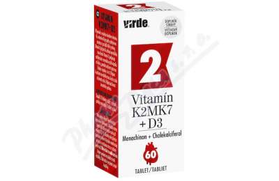 VIRDE Vitamín K2MK7 + D3 - Витамин K2MK7 + D3 60 таблеток